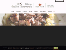 Tablet Screenshot of osteriailgalloelinnamorata.com